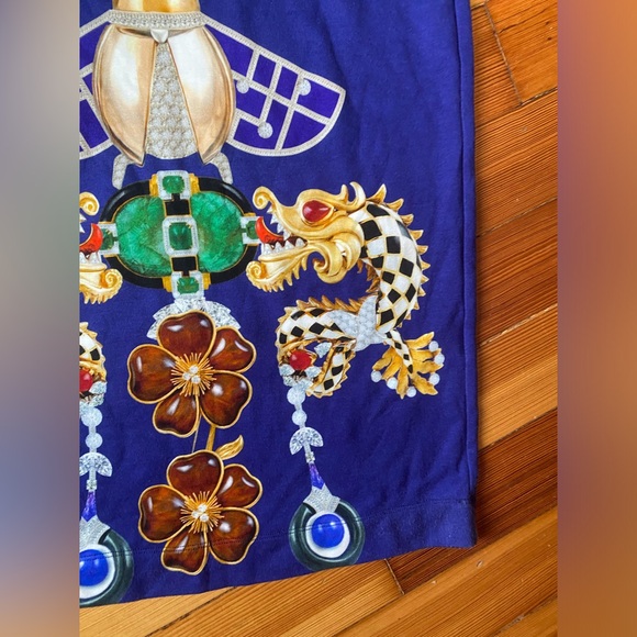 Mary Katrantzou totem gemstone tribal multicolor elastic bodycon midi dress - Picture 4 of 9